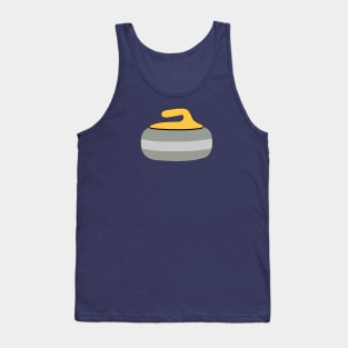 Yellow Curling Rock Tank Top